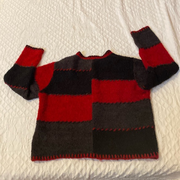 Vintage Christopher & Banks hand embroidered patchwork whipstitch cardigan - Picture 2 of 9